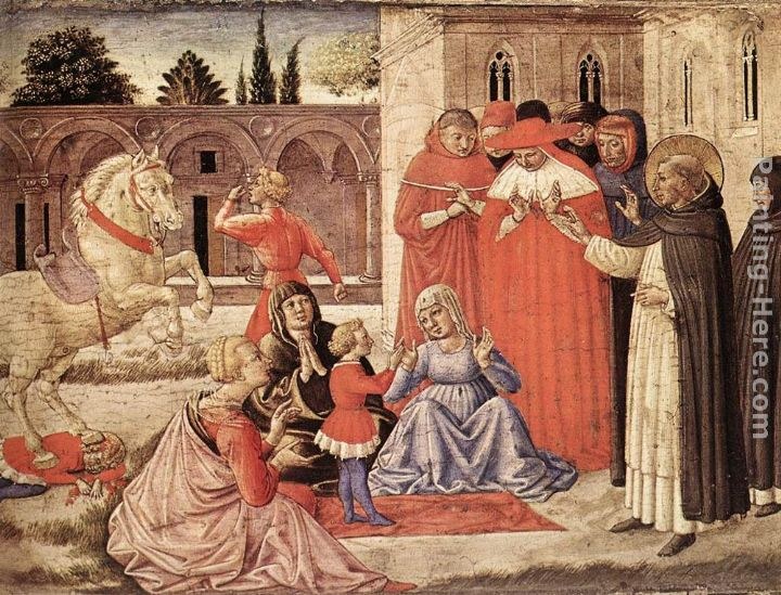 Benozzo di Lese di Sandro Gozzoli St Dominic Reuscitates Napoleone Orsini